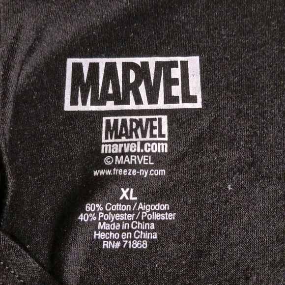 Marvel Comics Tank Top Sz XL Black Open Racer Back Sleeveless Graphic Print NEW - Picture 11 of 13